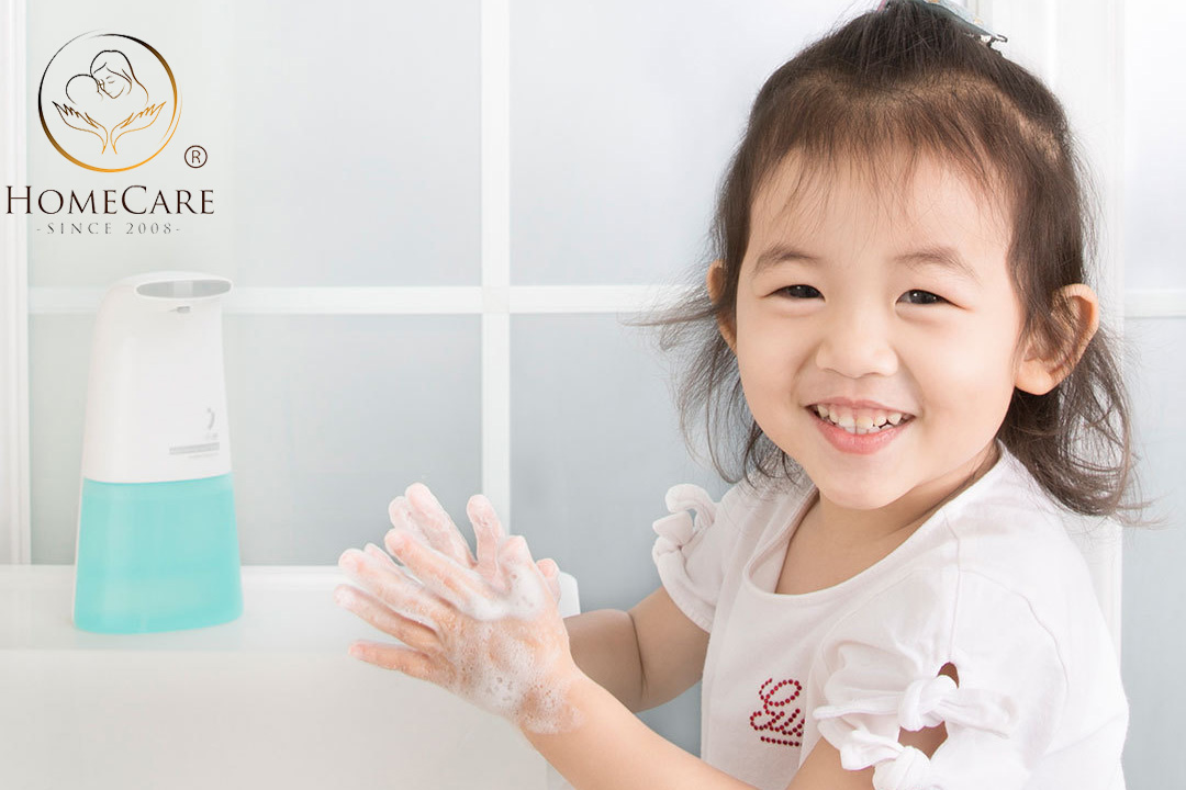 Hướng dẫn trẻ rửa tay sạch sẽ bằng xà phòng