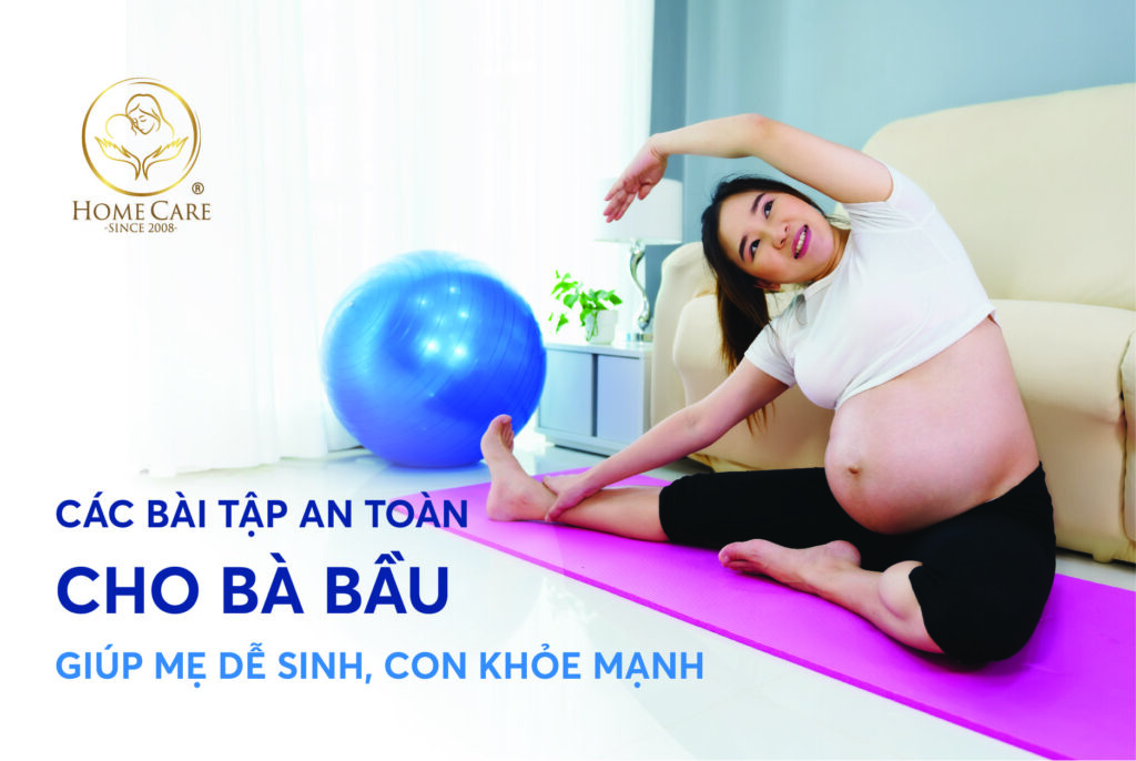 Các bài tập an toàn cho bà bầu giúp mẹ dễ sinh, con khỏe mạnh