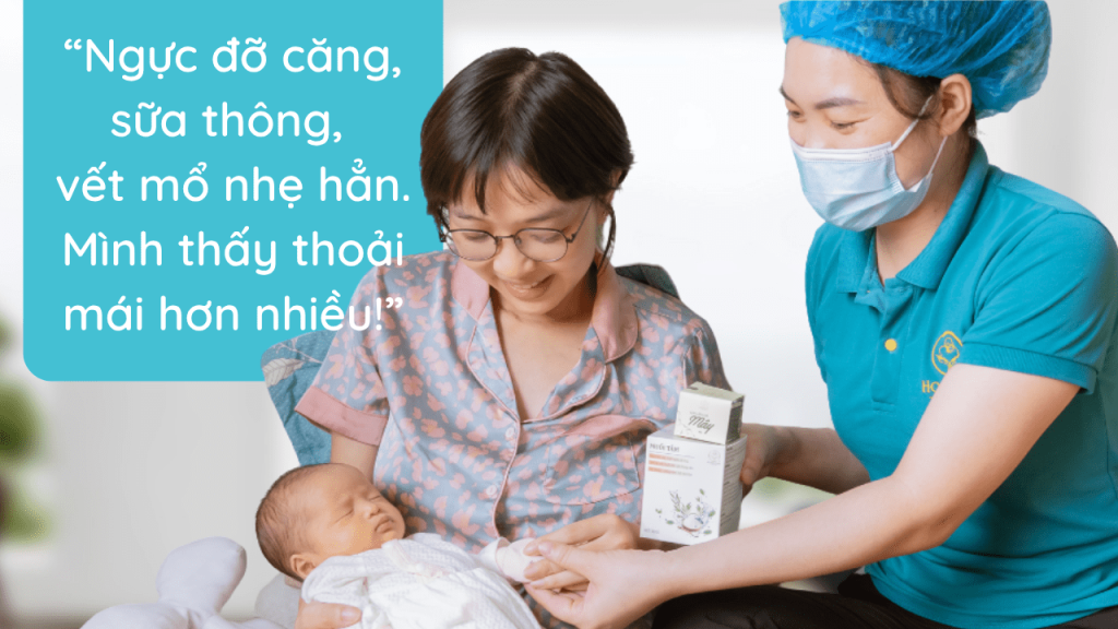 "Sữa thông, vết mổ dịu hơn, người nhẹ nhõm hẳn" - Chị Hằng ở Hà Đông Review