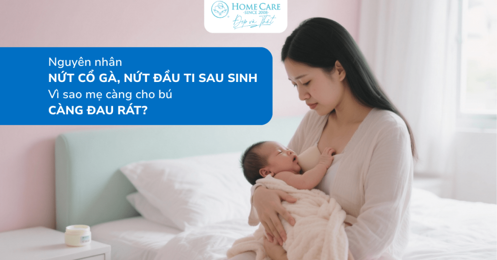 Nguyên nhân nứt cổ gà sau sinh – Vì sao mẹ càng cho bú càng đau rát? Nguyên nhân nứt cổ gà sau sinh – Vì sao mẹ càng cho bú càng đau rát?
