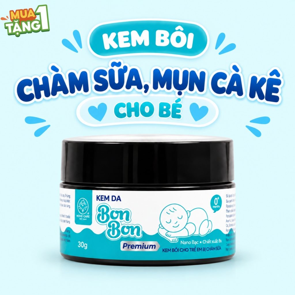 Mua 1 Tặng 1 + Freeship: Kem Bôi Chàm Sữa, Mụn Cà Kê Cho Bé Bon Bon
