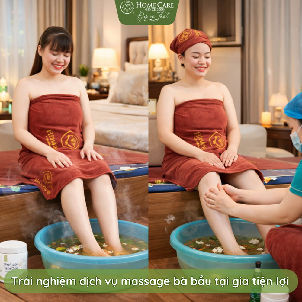 Trải nghiệm dịch vụ massage bà bầu tại gia tiện lợi