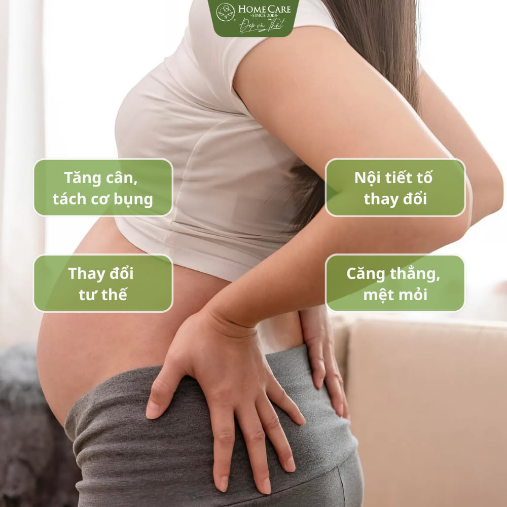 5 Nguyên nhân dẫn đến tình trạng đau lưng ở bà bầu