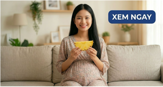 Bầu ăn dứa được không? Giải đáp chi tiết theo từng tháng & cách ăn an toàn cho mẹ