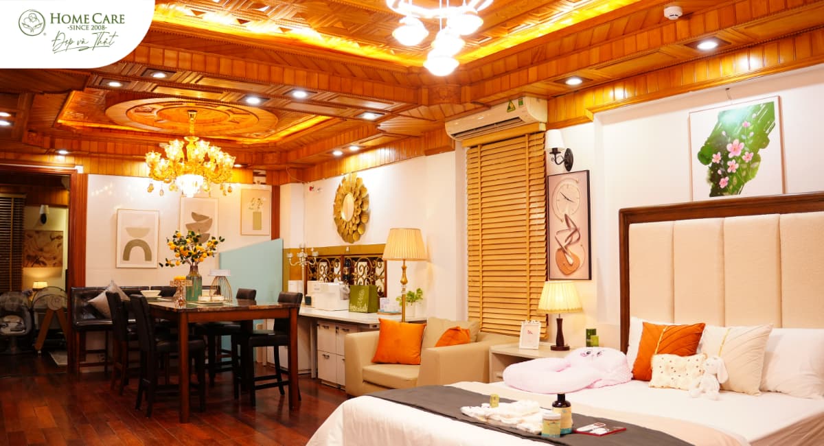 Không gian tĩnh dưỡng sau sinh 5 sao Home Care Luxury