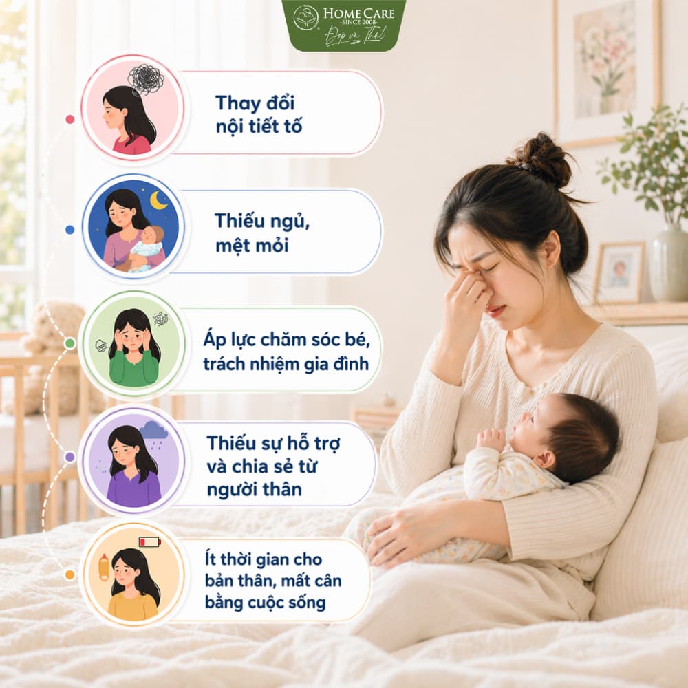Nguyên nhân nào khiến mẹ sau sinh dễ khóc hơn bình thường? 