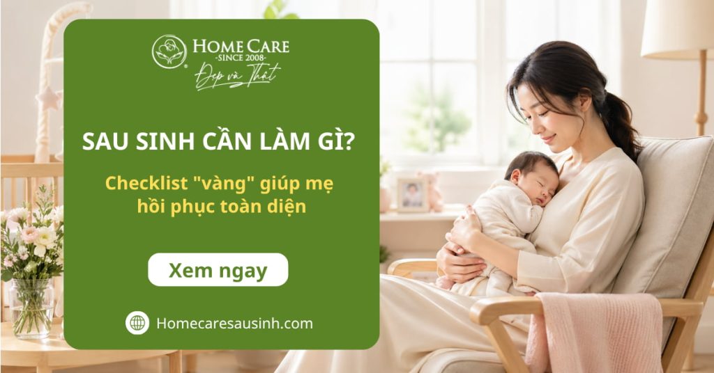 Sau sinh cần làm gì? Checklist "vàng" giúp mẹ hồi phục nhanh, bé ngủ ngon sâu giấc Sau sinh cần làm gì? Checklist "vàng" giúp mẹ hồi phục nhanh, bé ngủ ngon sâu giấc
