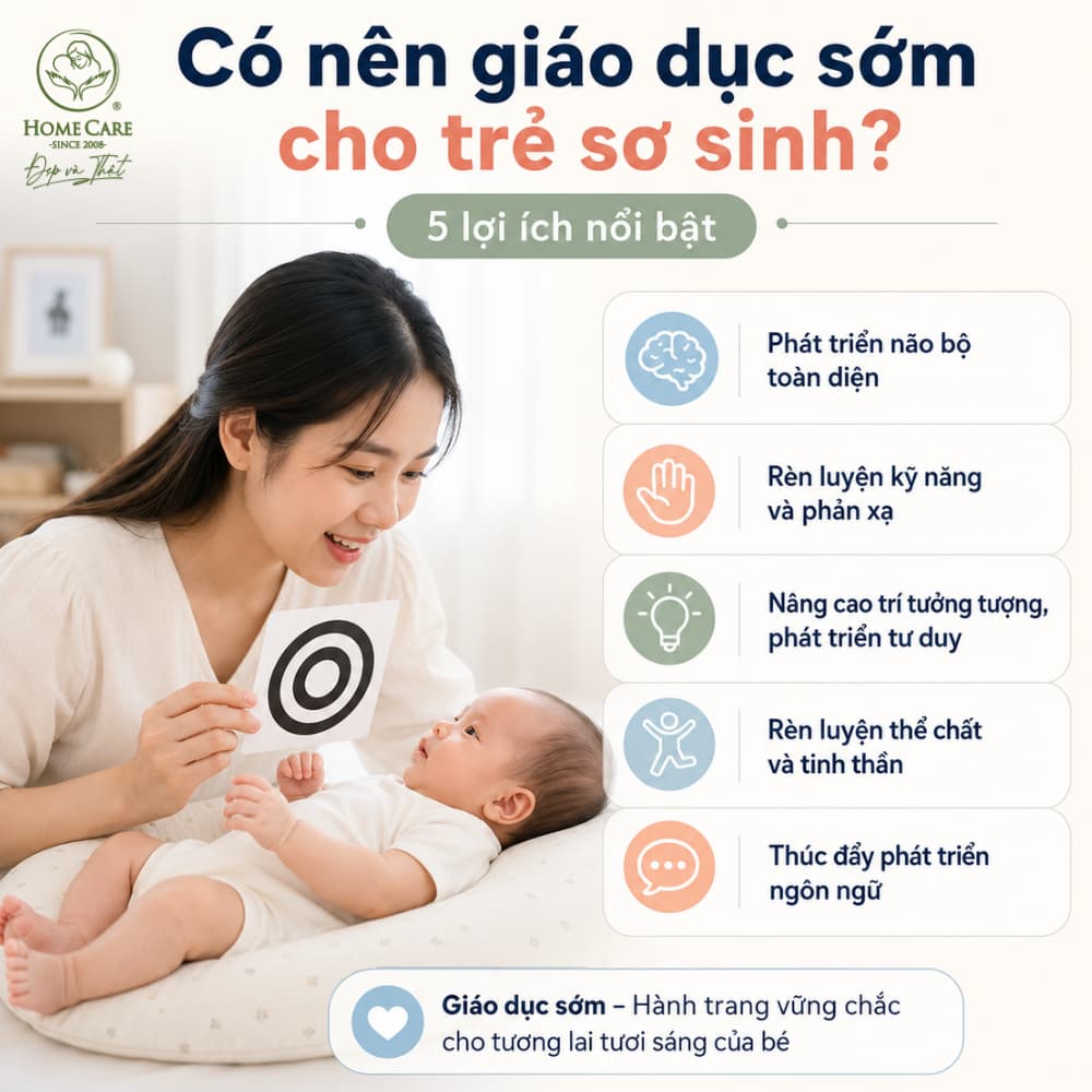 Có nên giáo dục sớm cho trẻ sơ sinh không?