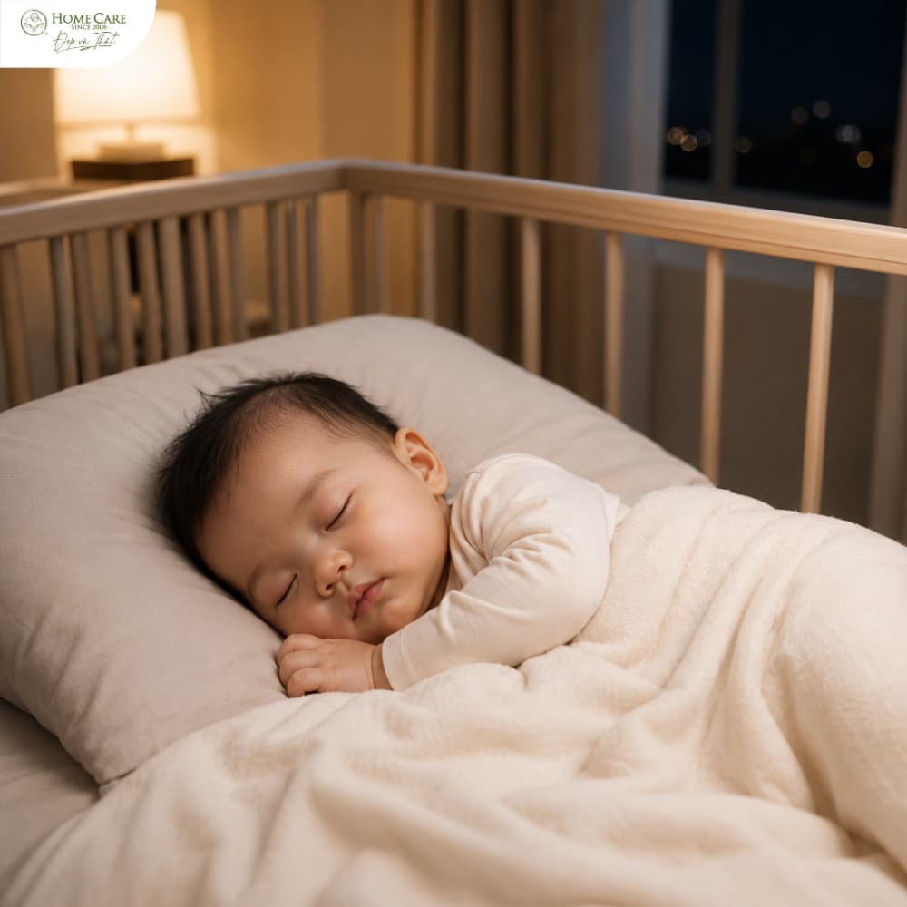 Bé ngủ ngon và ít quấy khóc sau bú