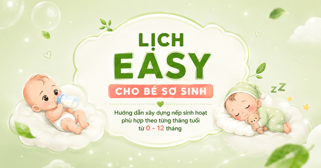 Lịch EASY Cho Bé Sơ Sinh: Hướng Dẫn Xây Dựng Nếp Sinh Hoạt Phù Hợp Theo Từng Tháng Tuổi Lịch EASY Cho Bé Sơ Sinh: Hướng Dẫn Xây Dựng Nếp Sinh Hoạt Phù Hợp Theo Từng Tháng Tuổi