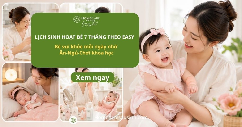 Lịch sinh hoạt bé 7 tháng theo EASY chuẩn khoa học: Hướng dẫn chi tiết giúp bé ăn ngủ đúng nhịp, phát triển toàn diện Lịch sinh hoạt bé 7 tháng theo EASY chuẩn khoa học: Hướng dẫn chi tiết giúp bé ăn ngủ đúng nhịp, phát triển toàn diện