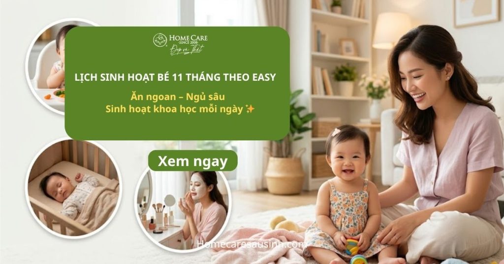 Lịch sinh hoạt bé 11 tháng theo EASY khoa học: Bé ngủ ngon, ăn ngoan, phát triển khỏe mạnh Lịch sinh hoạt bé 11 tháng theo EASY khoa học: Bé ngủ ngon, ăn ngoan, phát triển khỏe mạnh