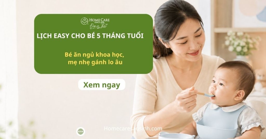 Áp dụng lịch EASY cho bé 5 tháng đúng cách: Bí quyết giúp mẹ nhàn tênh Áp dụng lịch EASY cho bé 5 tháng đúng cách: Bí quyết giúp mẹ nhàn tênh