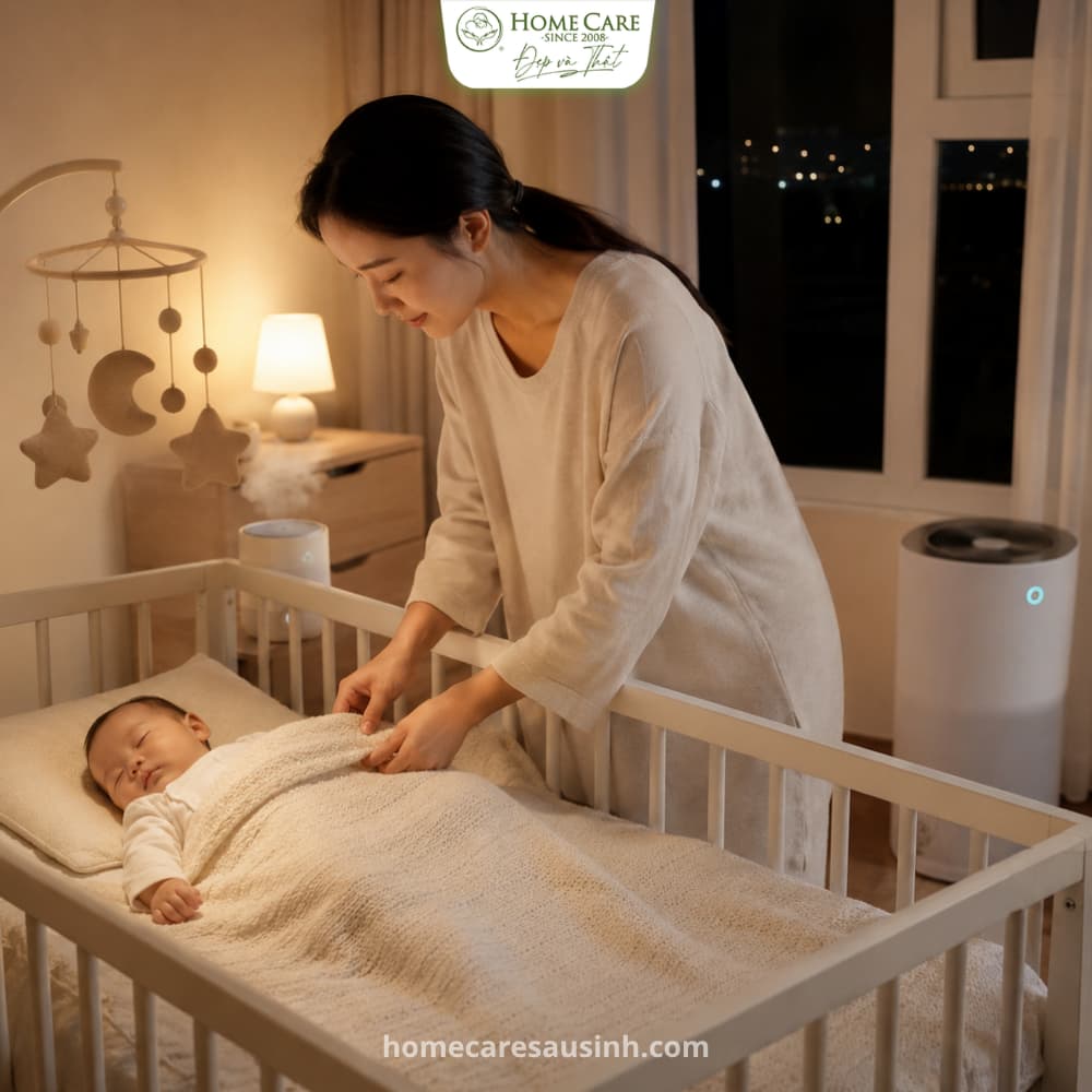 Tạo môi trường ngủ thoải mái cho bé