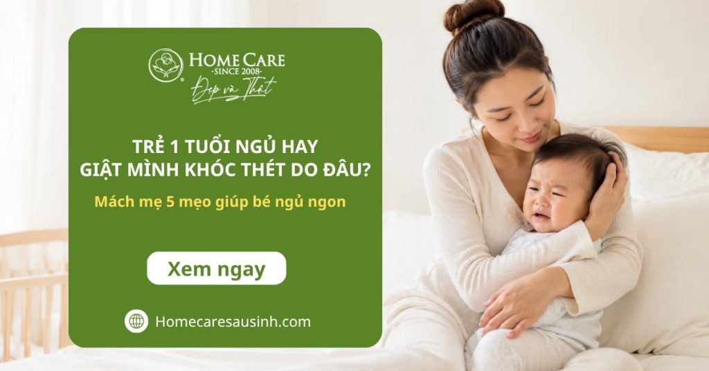 Trẻ 1 tuổi ngủ hay giật mình: Nguyên nhân và 5 bí quyết giúp bé ngủ ngon sâu giấc Trẻ 1 tuổi ngủ hay giật mình: Nguyên nhân và 5 bí quyết giúp bé ngủ ngon sâu giấc