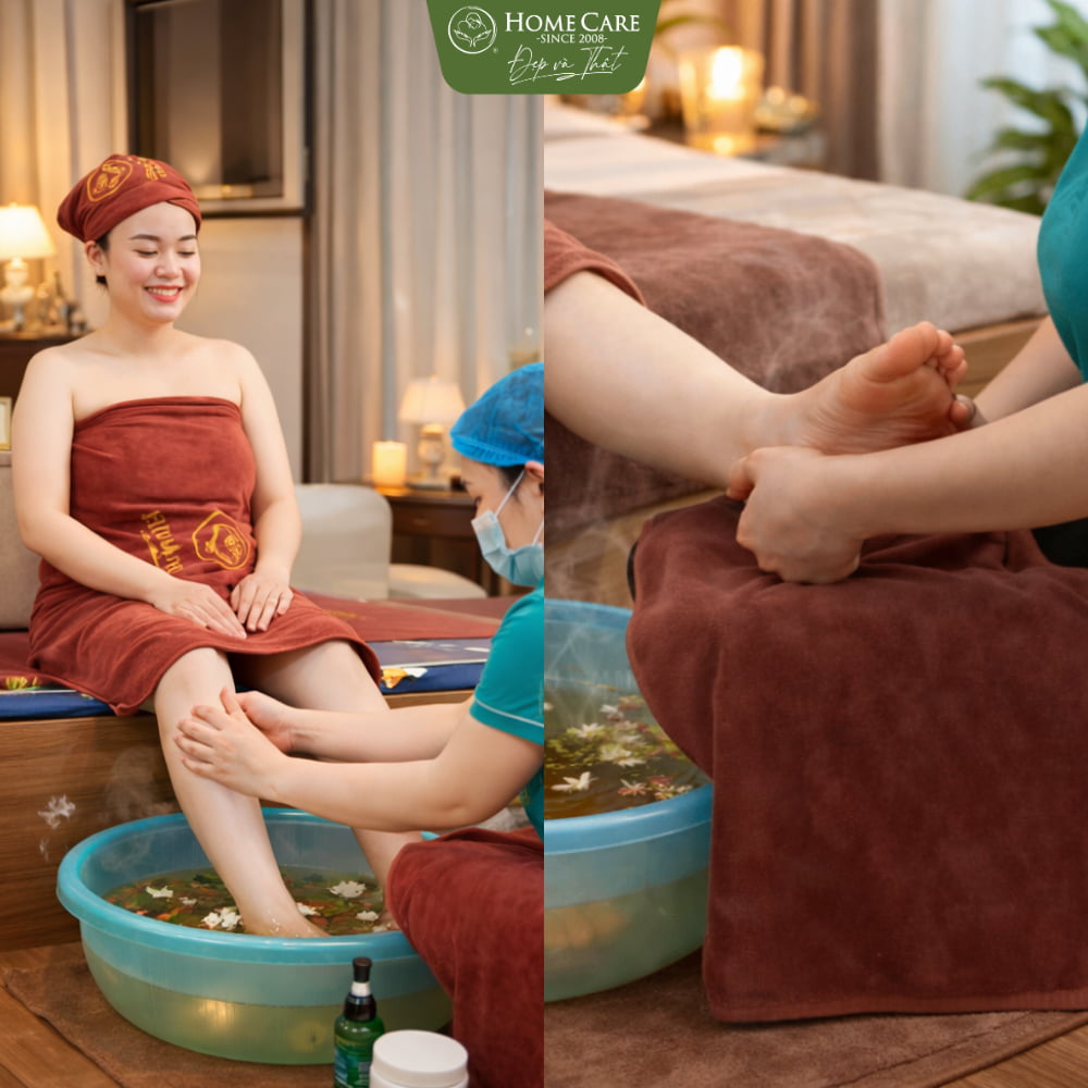 Massage body bầu kết hợp đá nóng và con lăn
