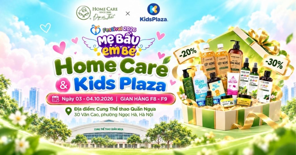 Festival Mẹ Bầu và Em Bé 2026 - Home Care & Kidsplaza: Săn Quà Khủng, Gặp Line-up "Đỉnh" Festival Mẹ Bầu và Em Bé 2026 - Home Care & Kidsplaza: Săn Quà Khủng, Gặp Line-up "Đỉnh"