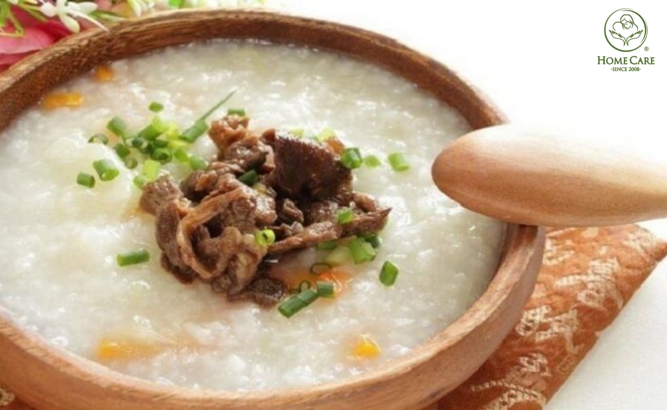 Cháo thịt bò