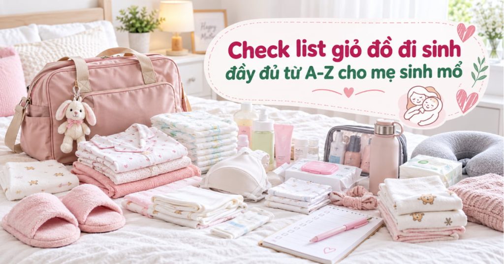 99% Mẹ bầu chưa biết chuẩn bị đồ đi sinh mổ cần những gì! Checklist ngay danh sách đầy đủ từ A-Z 99% Mẹ bầu chưa biết chuẩn bị đồ đi sinh mổ cần những gì! Checklist ngay danh sách đầy đủ từ A-Z