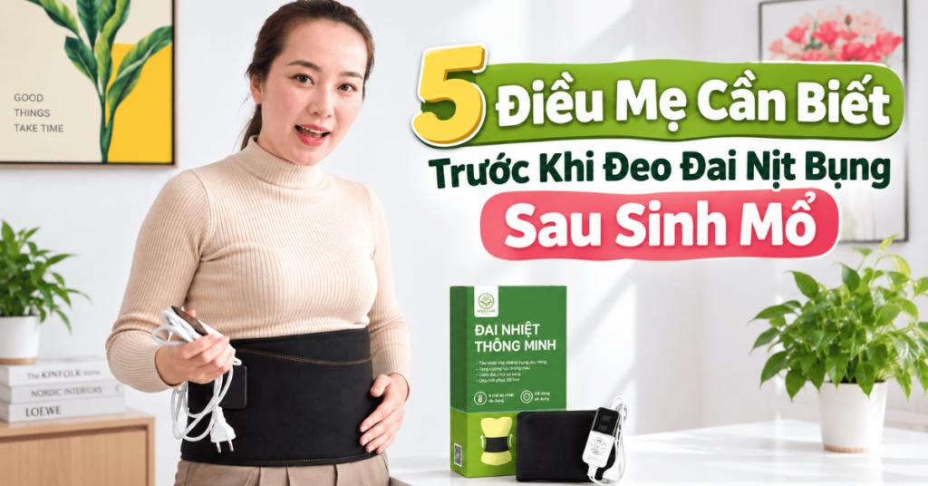 5 Điều Mẹ Cần Biết Trước Khi Đeo Đai Nịt Bụng Sau Sinh Mổ