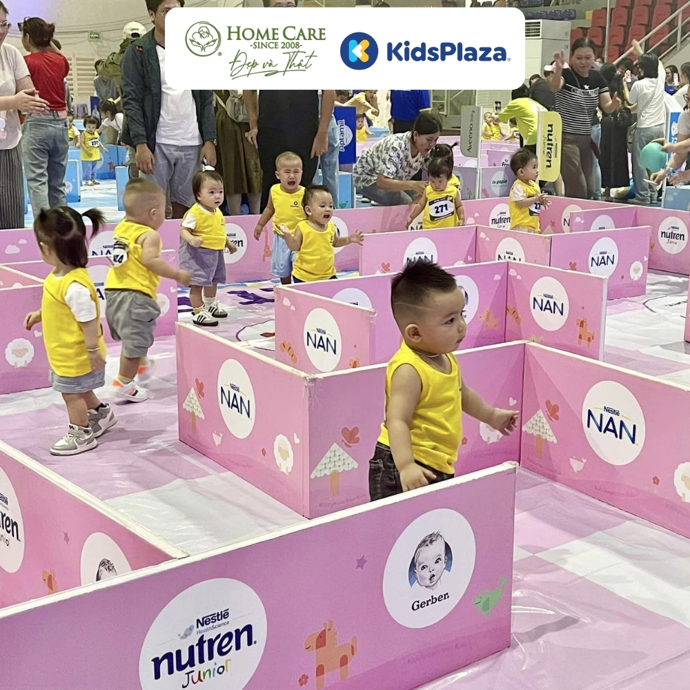 Kidslympic Bé Bò dành cho em bé từ 7–12 tháng tuổi, đang ở giai đoạn khám phá thế giới bằng những bước bò đầu tiên.