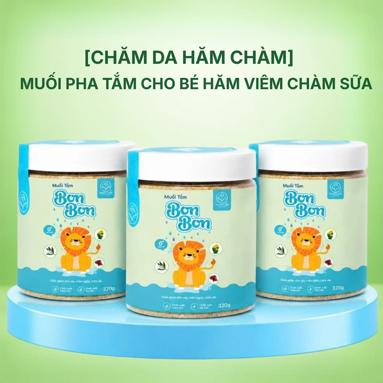 Muối tắm thảo mộc cho bé Bon Bon