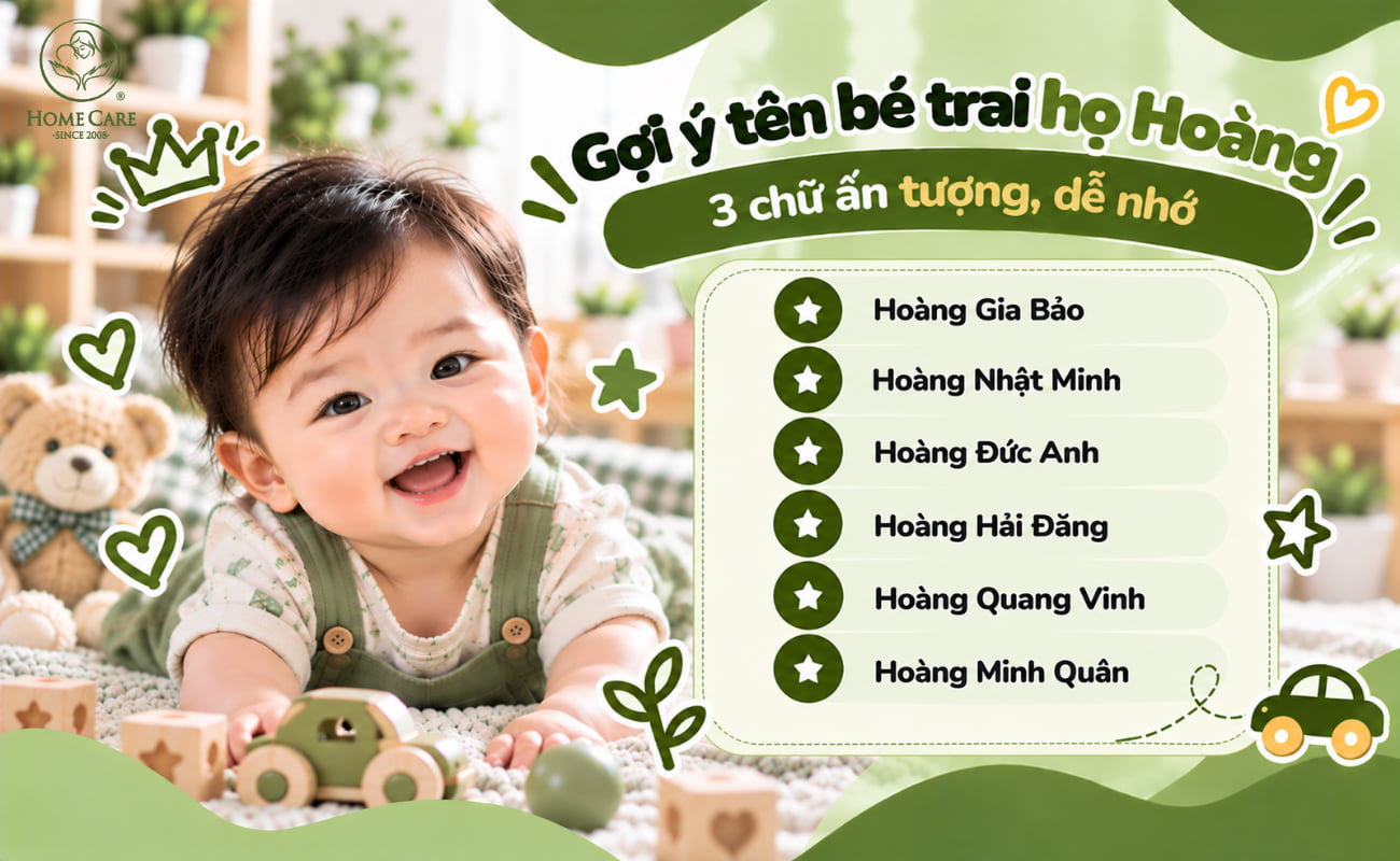 Danh sách tên bé trai họ Hoàng 3 chữ ấn tượng, dễ nhớ