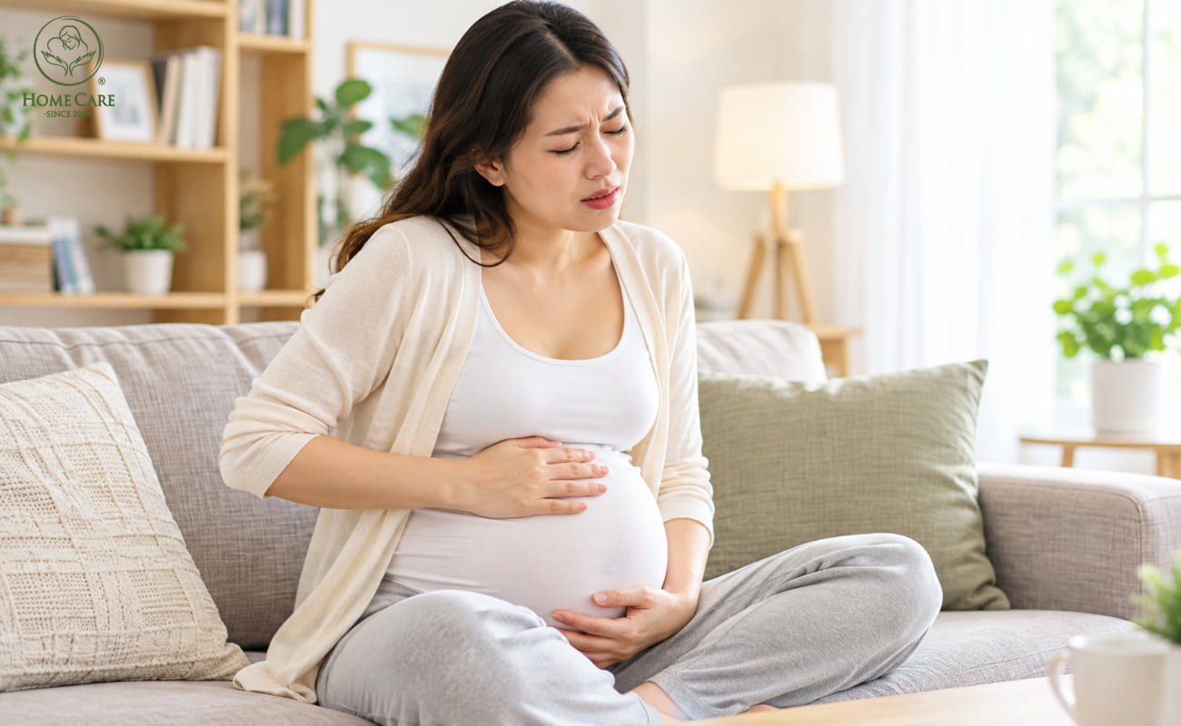 Bầu 6 tháng đau bụng lâm râm có nguy hiểm không?