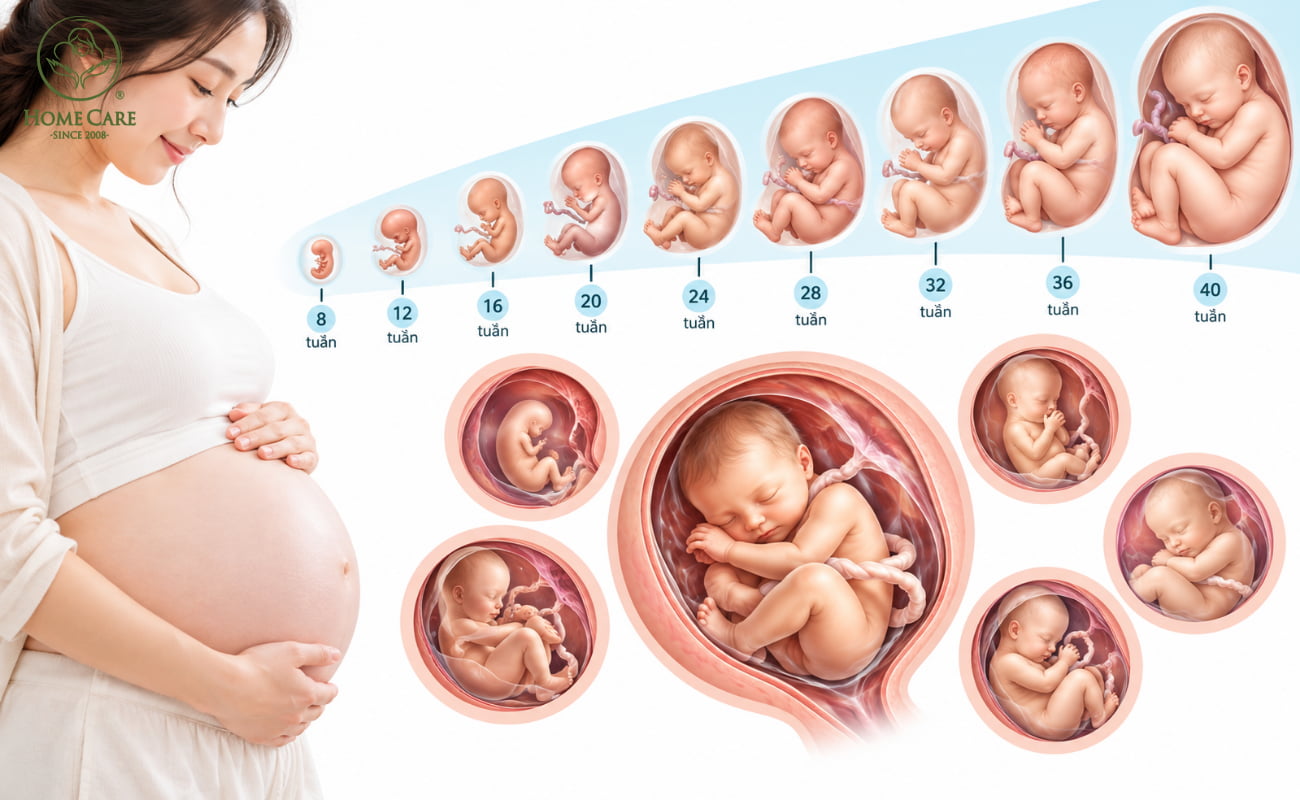 Mẹ bầu 6 tháng em bé nặng bao nhiêu gram là chuẩn?