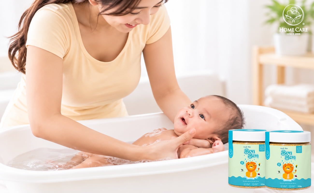  Muối tắm thảo mộc cho bé Bon Bon 