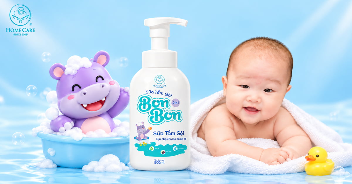 Sữa tắm gội 2in1 toàn thân cho bé Bon Bon