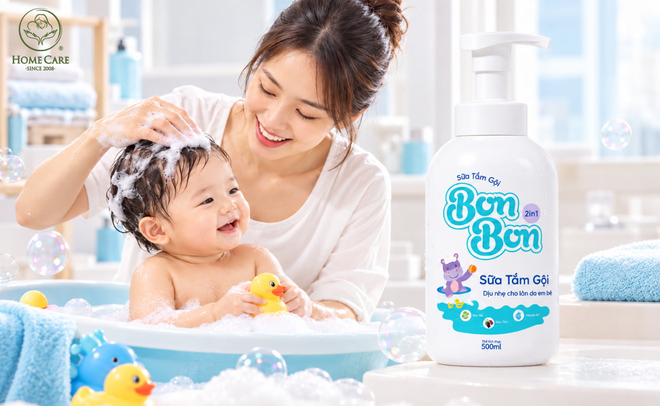 Sữa tắm gội cho bé Bon Bon