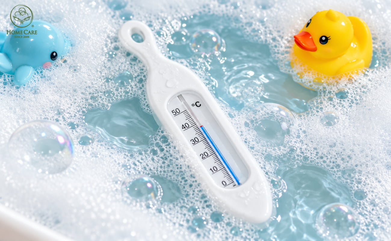Thời điểm và nhiệt độ chuẩn khi tắm cho trẻ sơ sinh